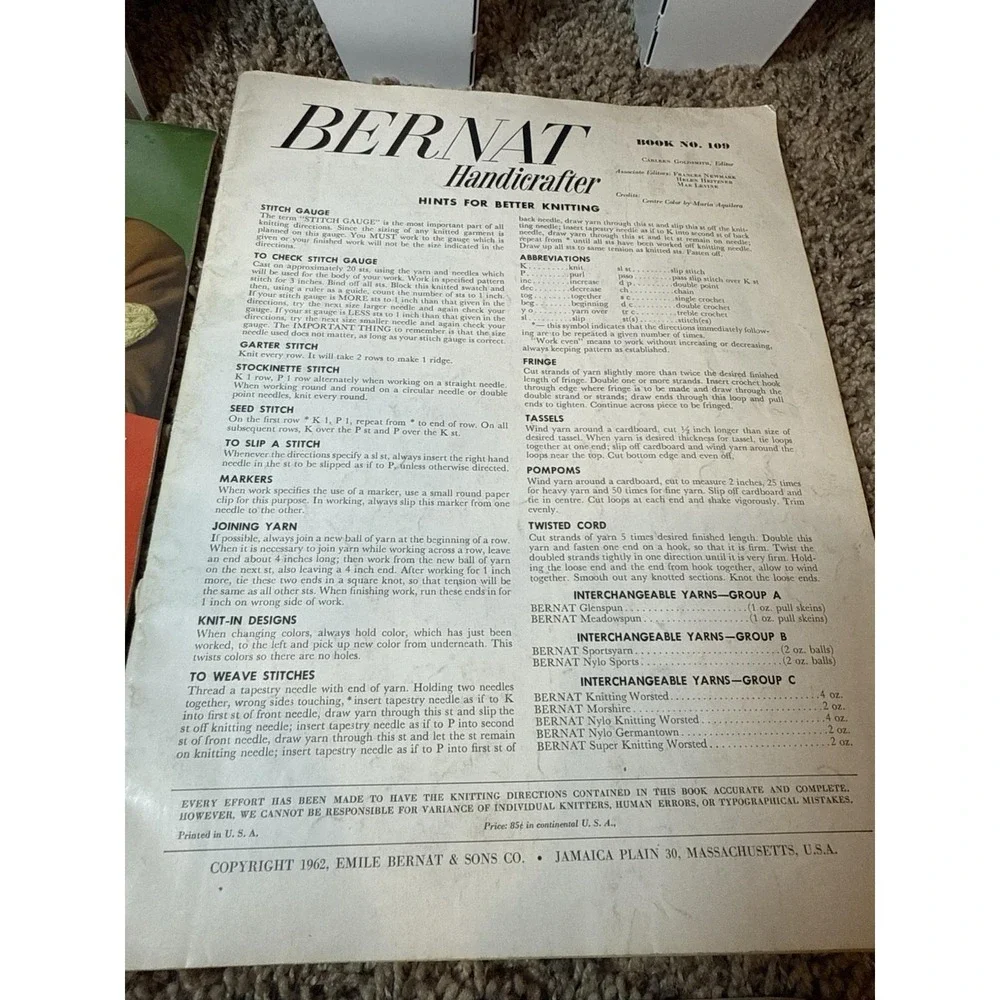 Lot of Vintage Crocheting Knitting Books Patterns and‎ Instructions